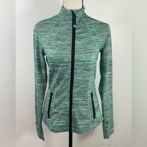 Lululemon Athletica Green and Black Performance Jacket sz 6